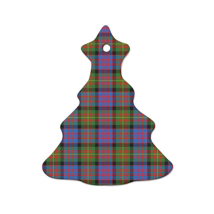 Scottish Carnegie Ancient Clan Tartan Ceramic Ornament  Tree Shape Tartan Plaid