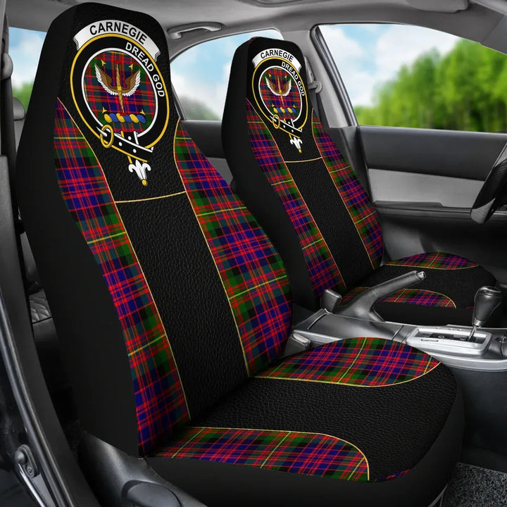 Scottish Carnegie Clan Crest Tartan Car Seat Covers - Special Style 3