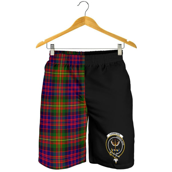 Scottish Carnegie Clan Crest Tartan Half of Me Men's Shorts