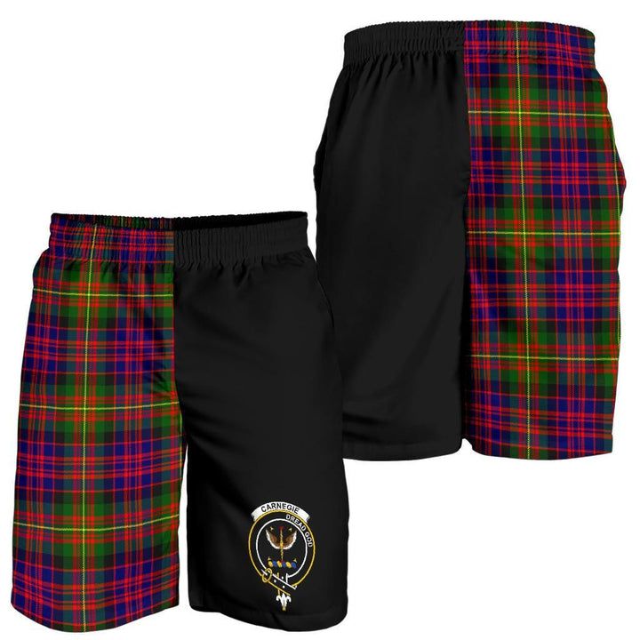 Scottish Carnegie Clan Crest Tartan Half of Me Men's Shorts