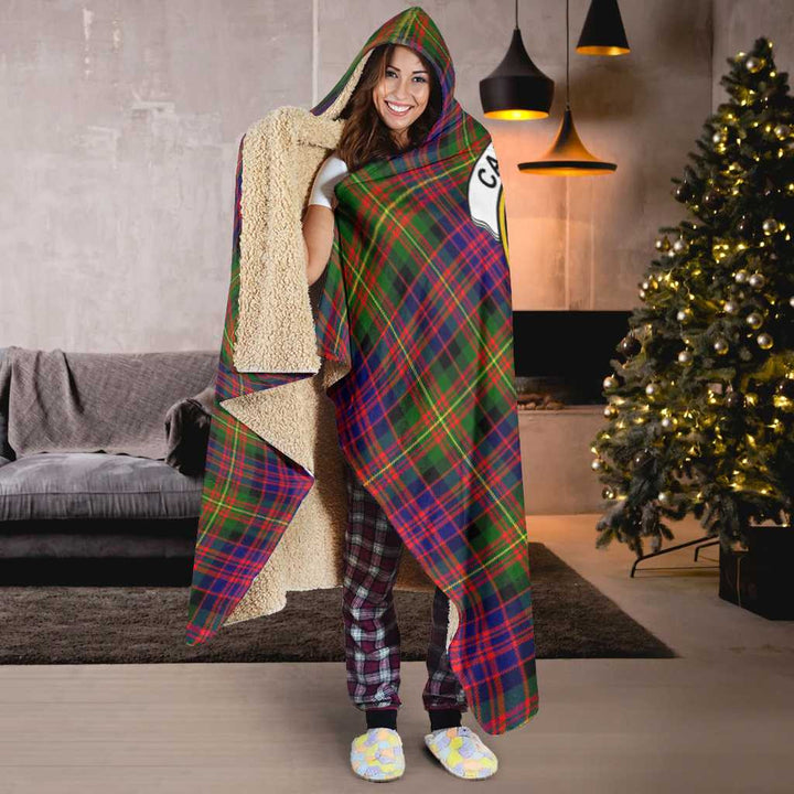 Scottish Carnegie Clan Crest Tartan Hooded Blanket Tartan Plaid 6