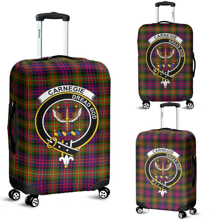 Scottish Carnegie Clan Crest Tartan Luggage Cover Tartan Plaid 1