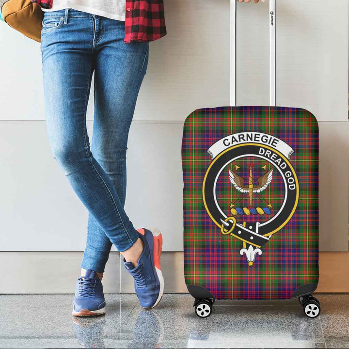 Scottish Carnegie Clan Crest Tartan Luggage Cover Tartan Plaid 2