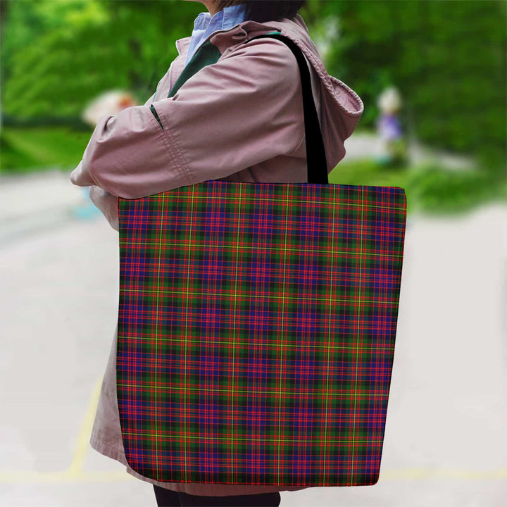 Scottish Carnegie Modern Clan Tartan Canvas Bag With Shoulder Strap Tartan Plaid 2