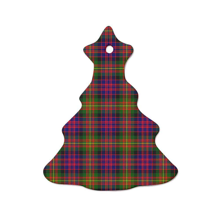 Scottish Carnegie Modern Clan Tartan Ceramic Ornament  Tree Shape Tartan Plaid