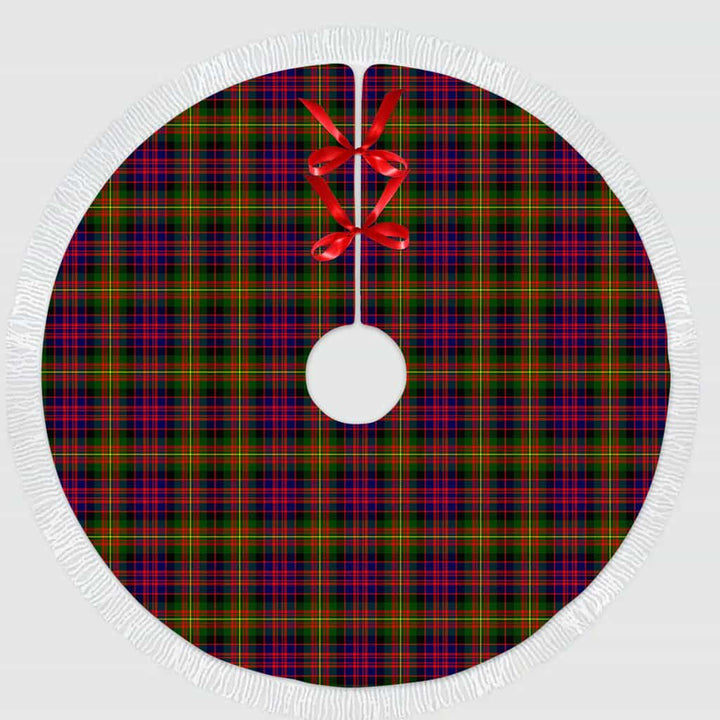 Scottish Carnegie Modern Clan Tartan Christmas Tree Skirt Tassels 1 Tartan Plaid