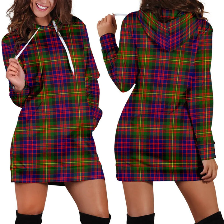 Scottish Carnegie Modern Clan Tartan Hoodie Dress