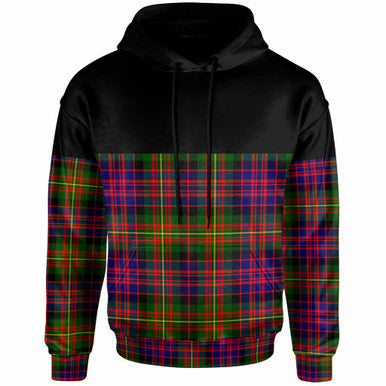 Scottish Carnegie Modern Clan Tartan Hoodie - Horizontal Style Front Side Tartan Plaid