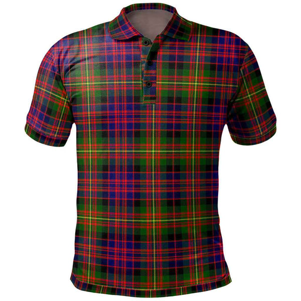 Scottish Carnegie Modern Clan Tartan Polo Shirt Front Side Tartan Plaid