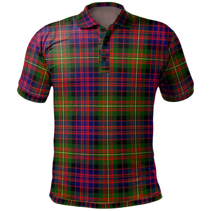 Scottish Carnegie Modern Clan Tartan Polo Shirt Front Side Tartan Plaid