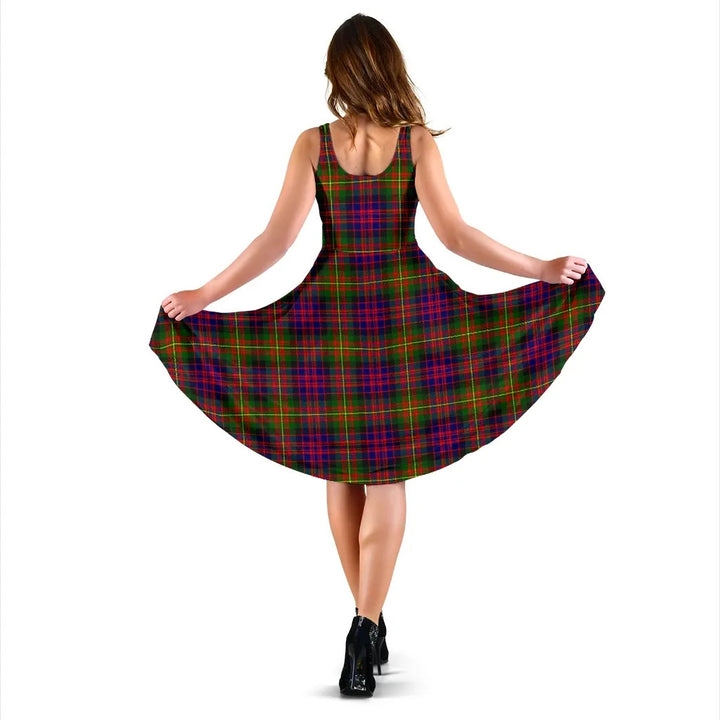 Scottish Carnegie Modern Clan Tartan Women Midi Dress