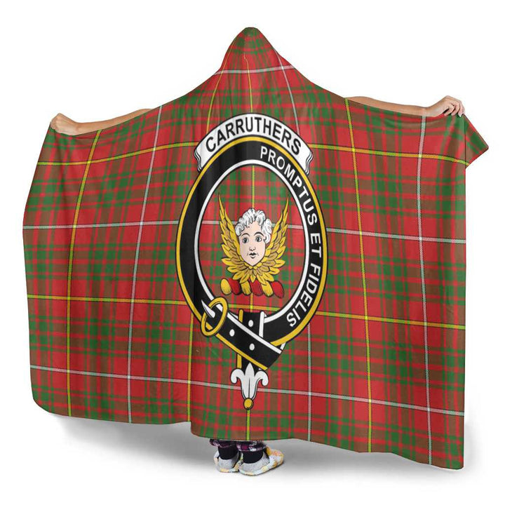 Scottish Carruthers Clan Crest Tartan Hooded Blanket Tartan Plaid 3