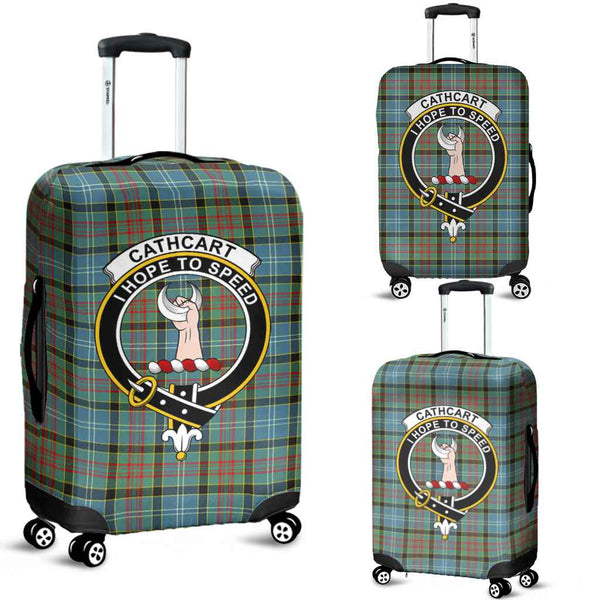 Scottish Cathcart Clan Crest Tartan Luggage Cover Tartan Plaid 1