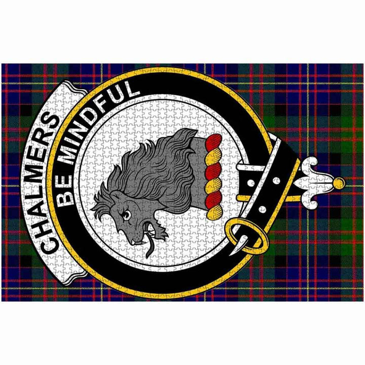 Scottish Chalmers Clan Crest Tartan Jigsaw Puzzle 2