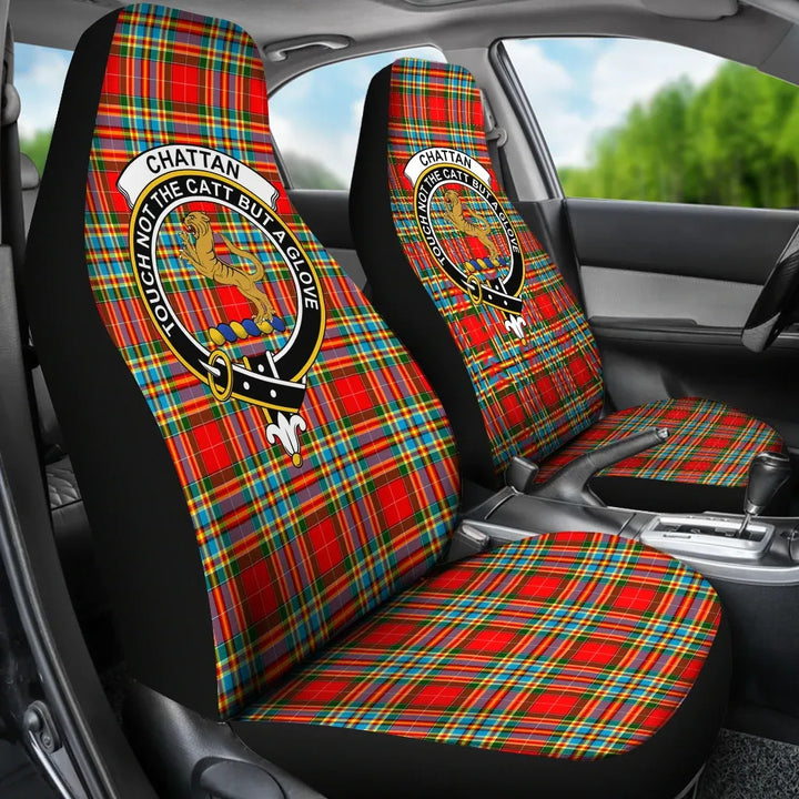 Scottish Chattan Clan Crest Tartan Car Seat Covers 3