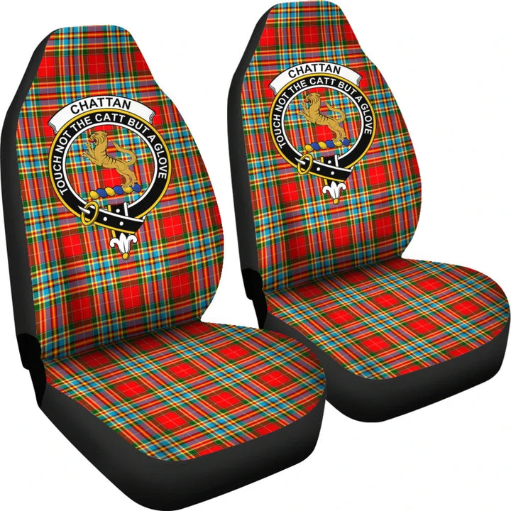 Scottish Chattan Clan Crest Tartan Car Seat Covers 4