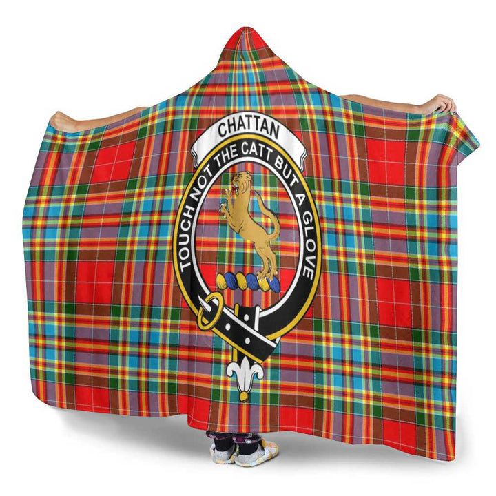Scottish Chattan Clan Crest Tartan Hooded Blanket Tartan Plaid 3