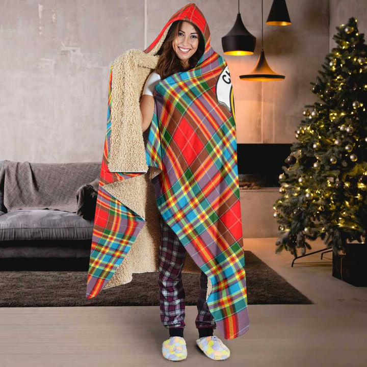 Scottish Chattan Clan Crest Tartan Hooded Blanket Tartan Plaid 6