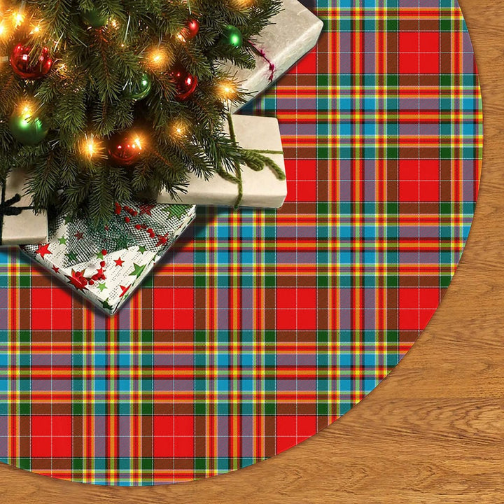 Scottish Chattan Clan Tartan Christmas Tree Skirt No Tassels 2 Tartan Plaid