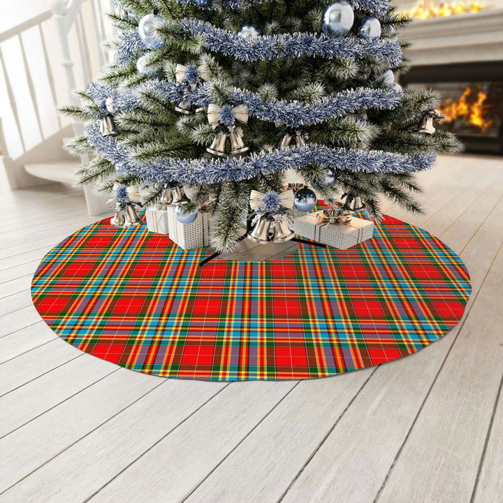 Scottish Chattan Clan Tartan Christmas Tree Skirt No Tassels 3 Tartan Plaid