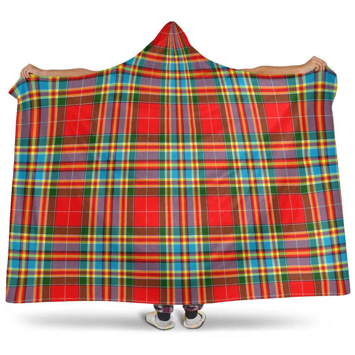 Scottish Chattan Clan Tartan Hooded Blanket Tartan Plaid 1