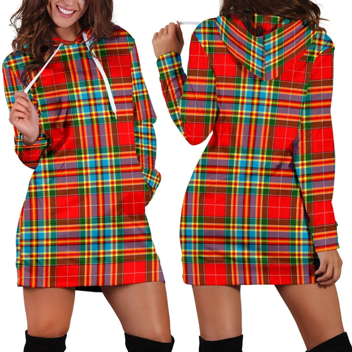 Scottish Chattan Clan Tartan Hoodie Dress