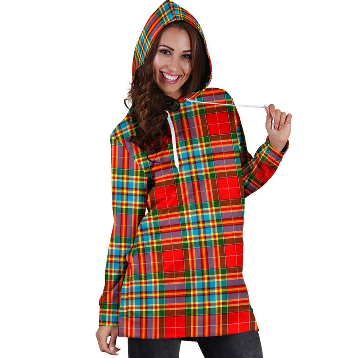 Scottish Chattan Clan Tartan Hoodie Dress