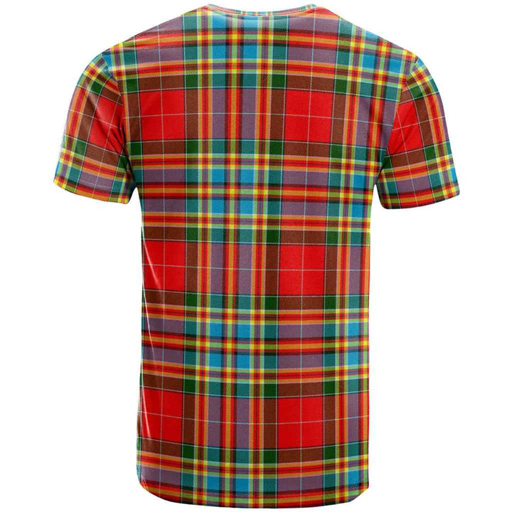 Scottish Chattan Clan Tartan T-Shirt Back Side Tartan Plaid