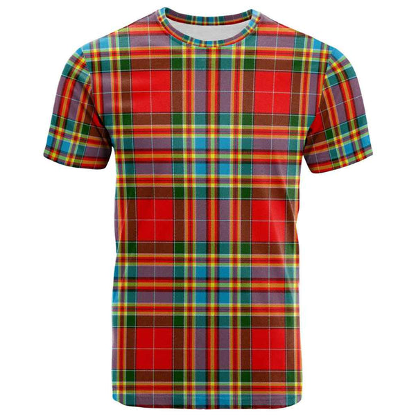 Scottish Chattan Clan Tartan T-Shirt Front Side Tartan Plaid