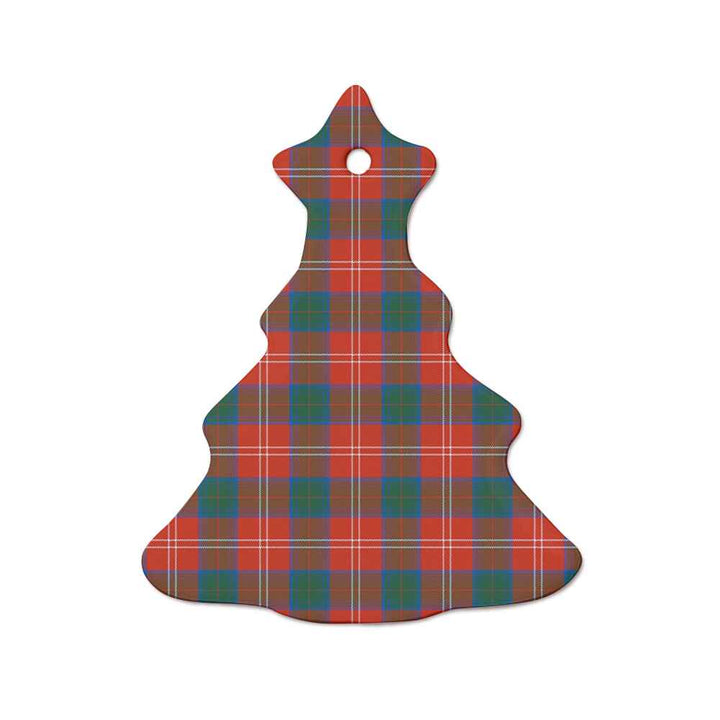 Scottish Chisholm Ancient Clan Tartan Ceramic Ornament  Tree Shape Tartan Plaid