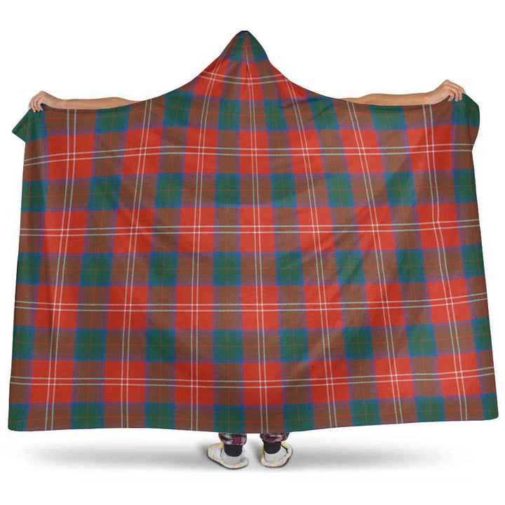 Scottish Chisholm Ancient Clan Tartan Hooded Blanket Tartan Plaid 1