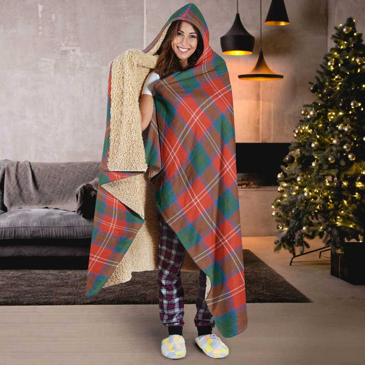 Scottish Chisholm Ancient Clan Tartan Hooded Blanket Tartan Plaid 6