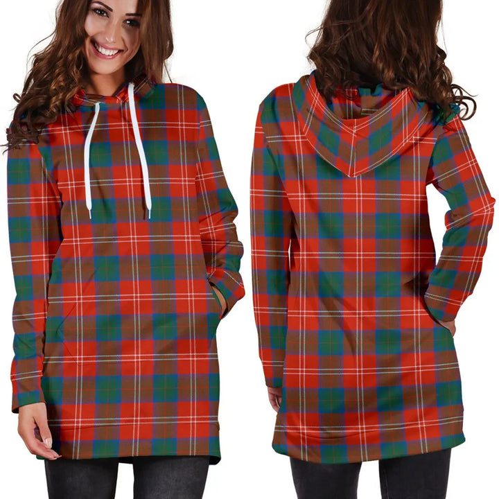 Scottish Chisholm Ancient Clan Tartan Hoodie Dress