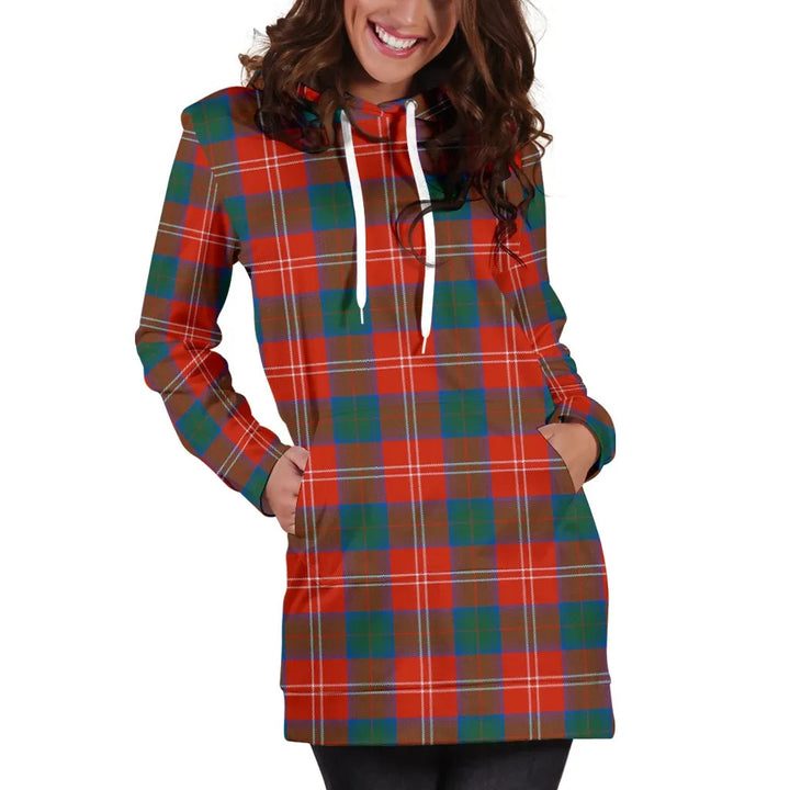 Scottish Chisholm Ancient Clan Tartan Hoodie Dress