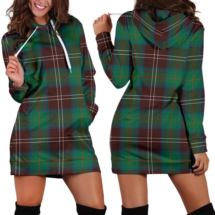 Scottish Chisholm Hunting Ancient Clan Tartan Hoodie Dress