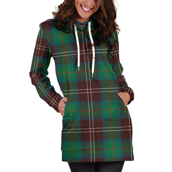 Scottish Chisholm Hunting Ancient Clan Tartan Hoodie Dress