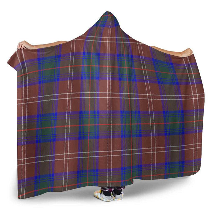 Scottish Chisholm Hunting Modern Clan Tartan Hooded Blanket Tartan Plaid 2