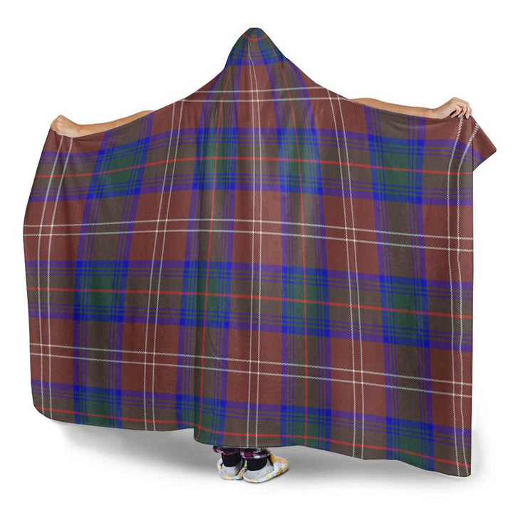 Scottish Chisholm Hunting Modern Clan Tartan Hooded Blanket Tartan Plaid 3