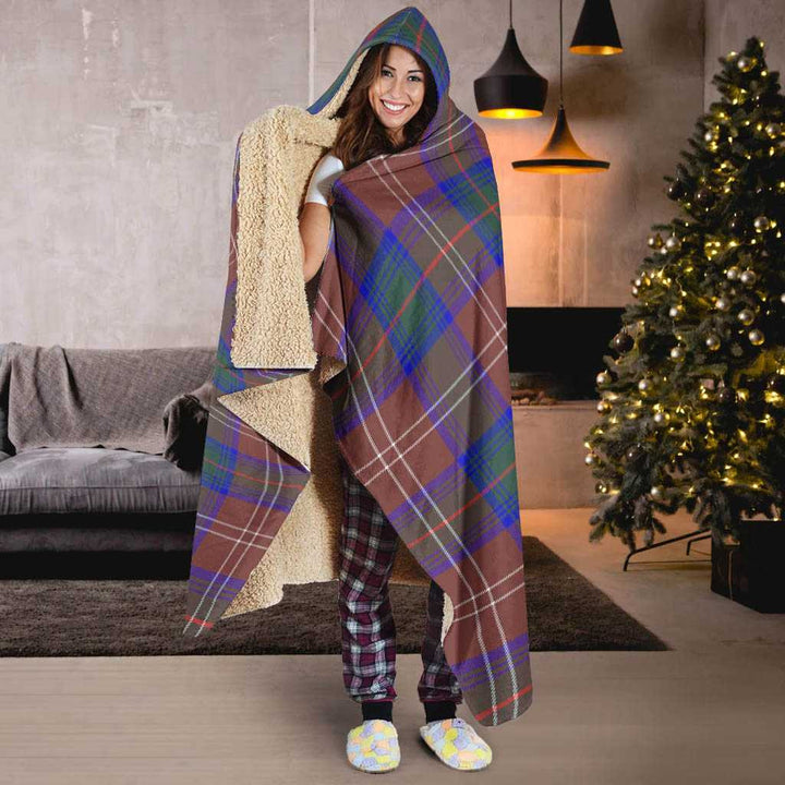 Scottish Chisholm Hunting Modern Clan Tartan Hooded Blanket Tartan Plaid 6