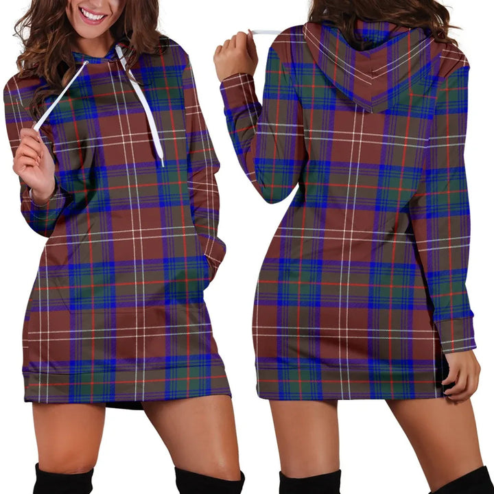 Scottish Chisholm Hunting Modern Clan Tartan Hoodie Dress