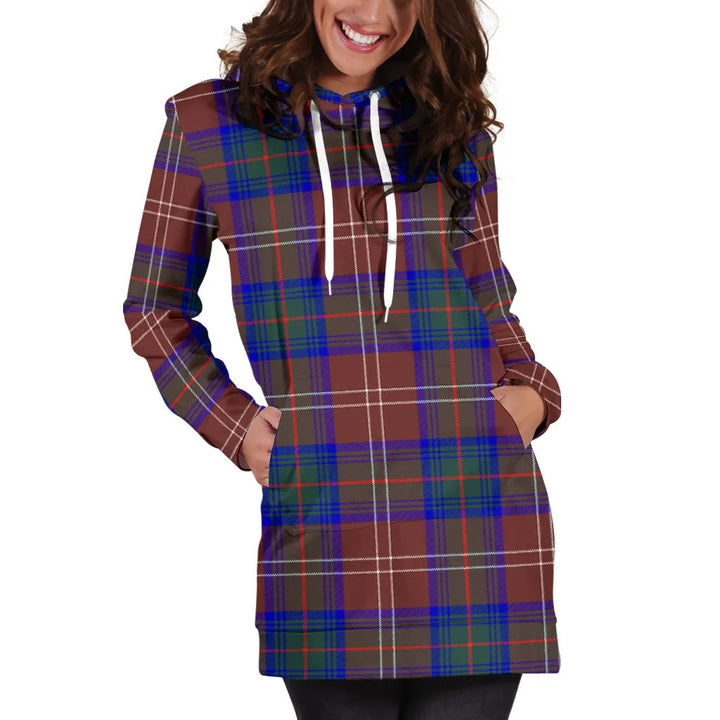 Scottish Chisholm Hunting Modern Clan Tartan Hoodie Dress
