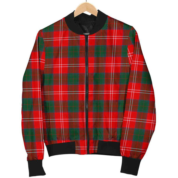 Scottish Chisholm Modern Clan Tartan Bomber Jacket Tartan Plaid 1