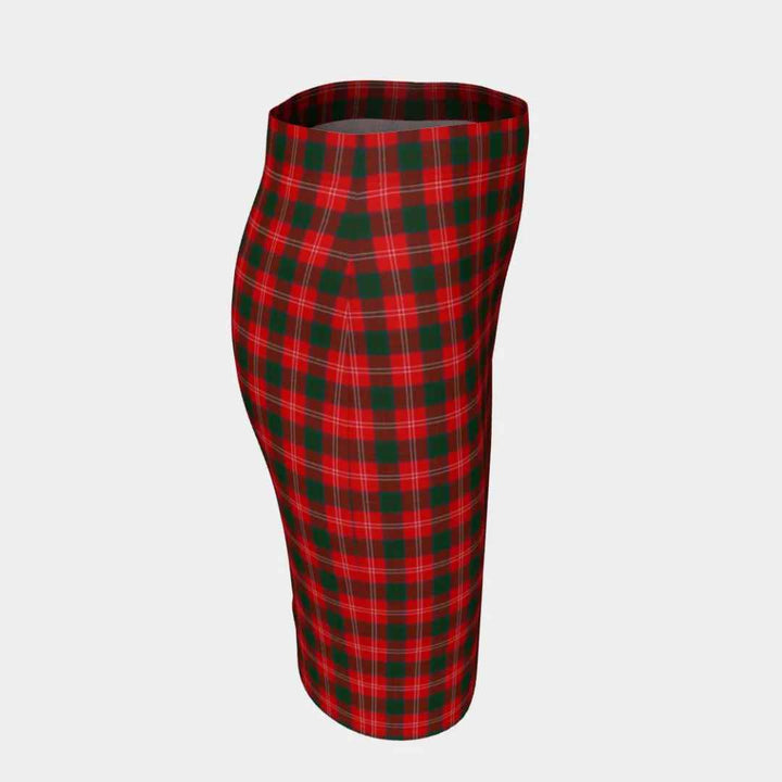 Scottish Chisholm Modern Clan Tartan Fitted Skirt Tartan Plaid 3