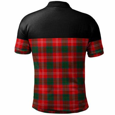 Scottish Chisholm Modern Clan Tartan Polo Shirt - Horizontal Style Back Side Tartan Plaid