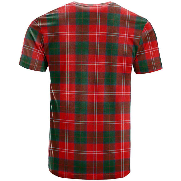 Scottish Chisholm Modern Clan Tartan T-Shirt Back Side Tartan Plaid