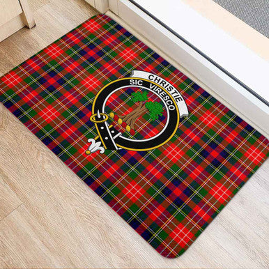 Scottish Christie Clan Crest Tartan Door Mat Tartan Plaid 2