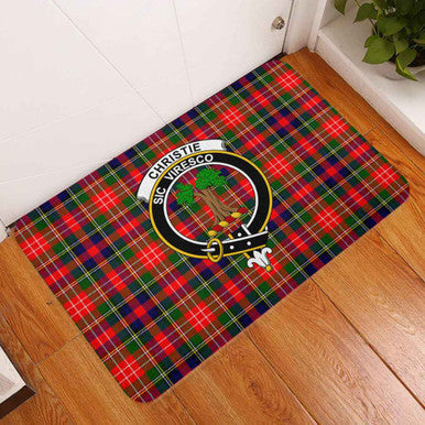 Scottish Christie Clan Crest Tartan Door Mat Tartan Plaid 3