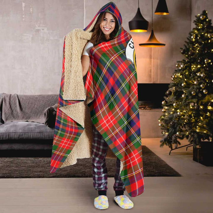 Scottish Christie Clan Crest Tartan Hooded Blanket Tartan Plaid 6