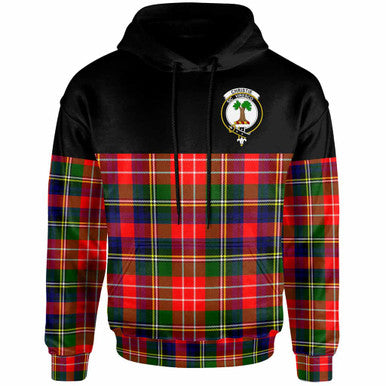Scottish Christie Clan Crest Tartan Hoodie - Horizontal Style Front Side Tartan Plaid