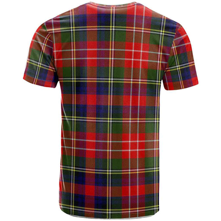 Scottish Christie Clan Crest Tartan T-Shirt Back Side Tartan Plaid